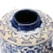 Hello Honey® 10" Blue & Cream Pattern Stoneware Ginger Jar